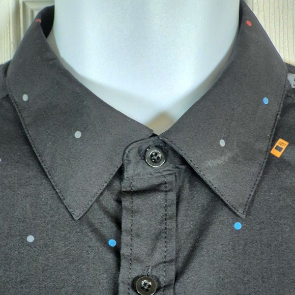 Taco Bell black button down employee graphic shirt short sleeve men's medium - Picture 2 of 9